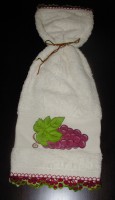 Toalhete Turco Pintado à Mão "Uvas"